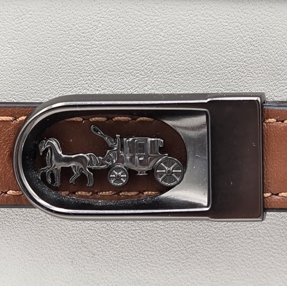 Coach 1941 Glovetanned Leather Tate Carryall In Colorblock - Picture 7 of 16